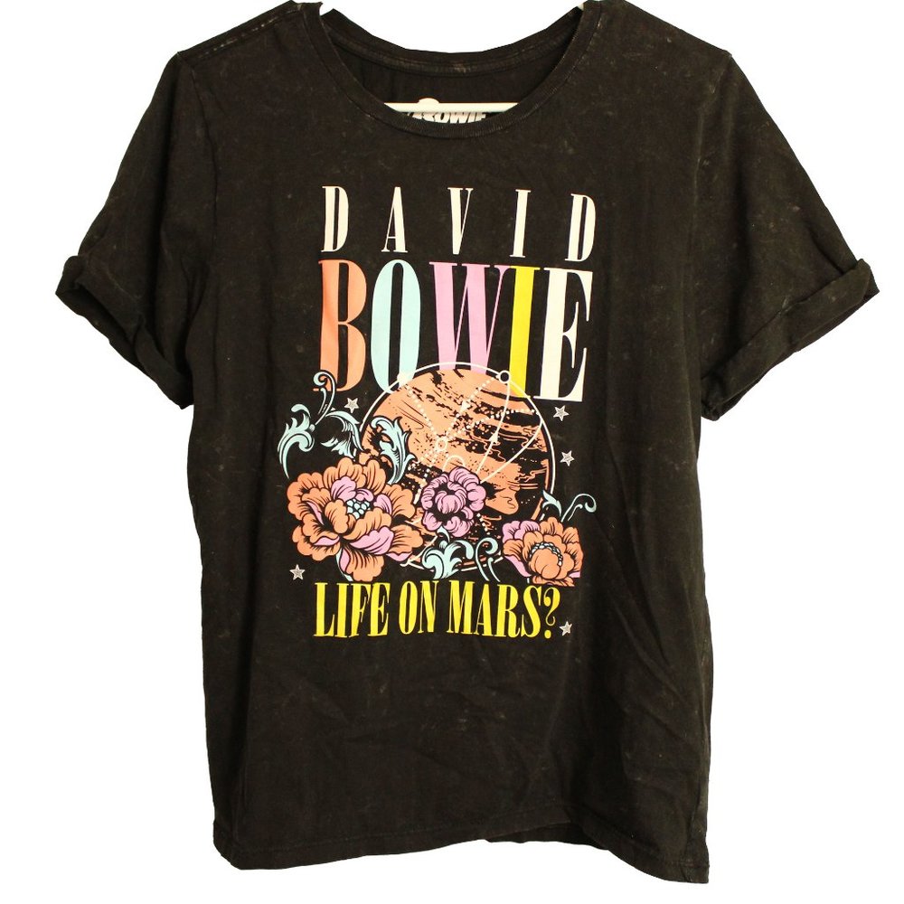David Bowie Stone Washed Graphic T Sz: XL